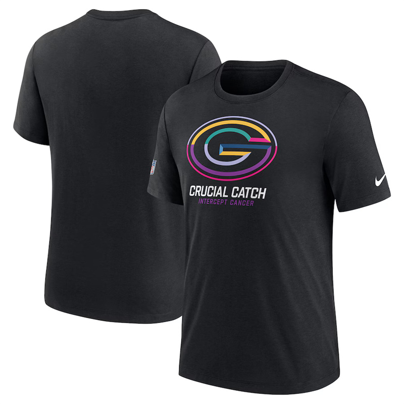 Men's Green Bay Packers Black 2024 Crucial Catch T-Shirt Men's Green Bay Packers Black 2024 Crucial Catch T-Shirt
